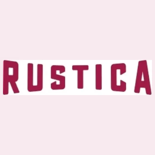 rustica brand logo for rustica.com