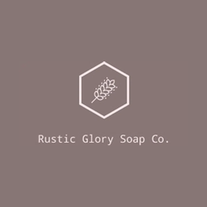 rusticglorysoap brand logo for rusticglorysoap.com