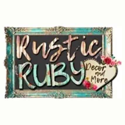 rusticrubydecor brand logo for rusticrubydecor.com