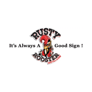 rustyroostermetal brand logo for rustyroostermetal.com