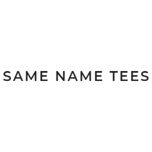 samenametees brand logo for samenametees.com