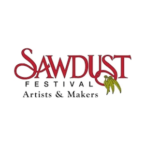 sawdustartfestival brand logo for sawdustartfestival.org