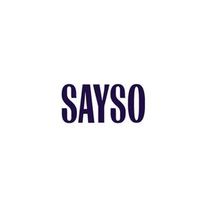 Say So brand logo for drinksayso.com