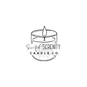 scentedserenitycandleco brand logo for scentedserenitycandleco.com
