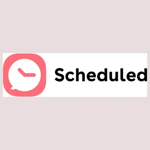 scheduledapp brand logo for scheduledapp.com