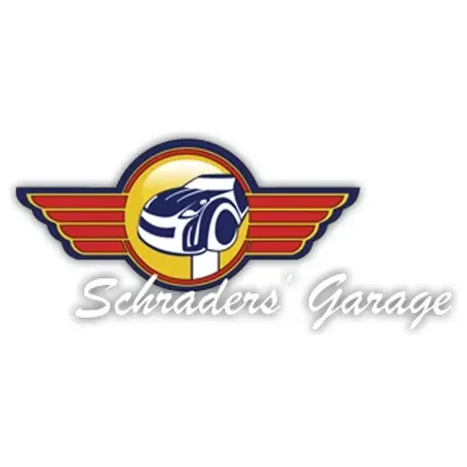 schradersgarage brand logo for schradersgarage.com