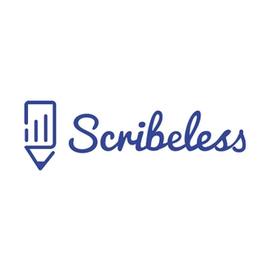 scribeless brand logo for scribeless.co