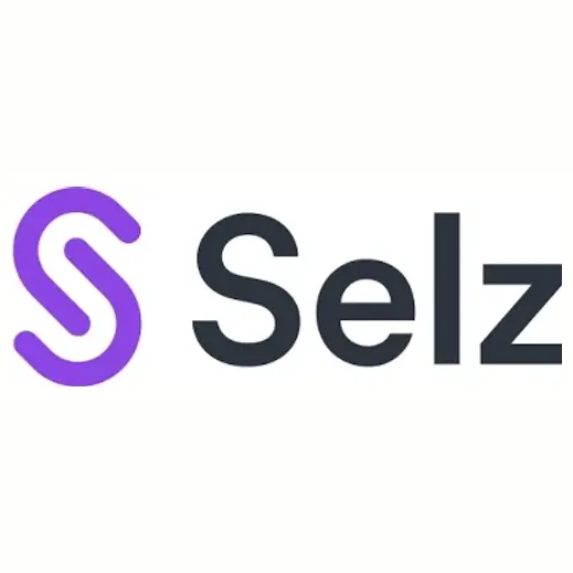 selz brand logo for selz.com