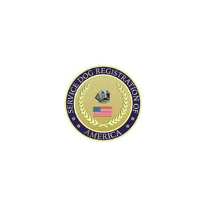 Service Dog Registration Of America brand logo for servicedogregistration.org
