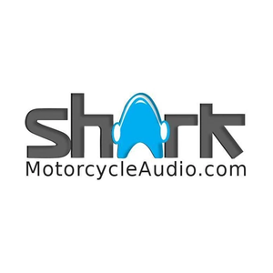 sharkmotorcycleaudio brand logo for sharkmotorcycleaudio.com