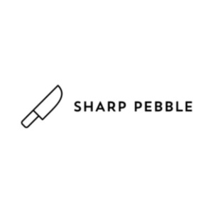 sharppebble brand logo for sharppebble.com