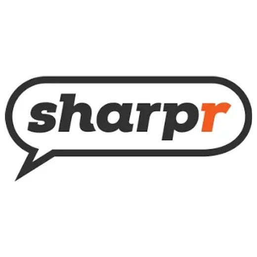 sharpr.com/home/ brand logo for sharpr.com