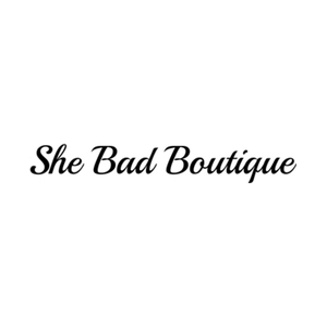 shebadboutique brand logo for shebadboutique.com