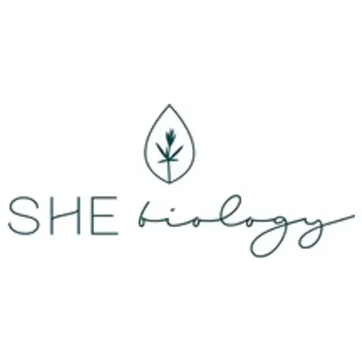 shebiology brand logo for shebiology.com