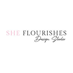 sheflourishesshop brand logo for sheflourishesshop.com
