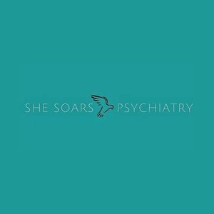 shesoarspsych brand logo for shesoarspsych.com
