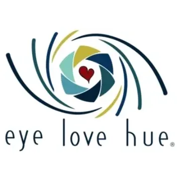 Eyelovehue brand logo for shop.eyelovehue.com