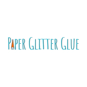 Paperglitterglue brand logo for shop.paperglitterglue.com