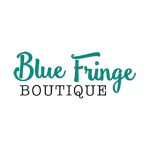 shopbluefringe brand logo for shopbluefringe.com