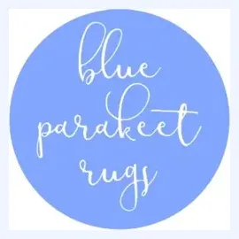shopblueparakeetrugs brand logo for shopblueparakeetrugs.com