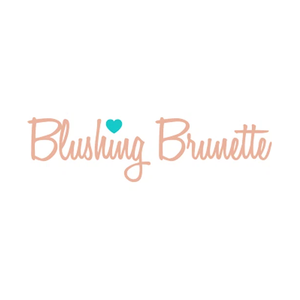 shopblushingbrunette brand logo for shopblushingbrunette.com