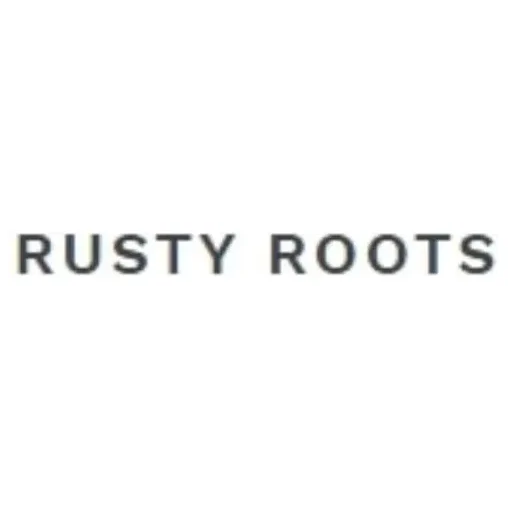 shoprustyroots brand logo for shoprustyroots.com