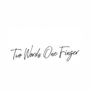 shoptwowordsonefinger brand logo for shoptwowordsonefinger.com