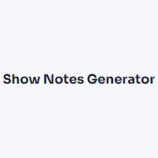 shownotesgenerator brand logo for shownotesgenerator.com