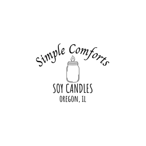 simplecomfortssoycandles brand logo for simplecomfortssoycandles.com