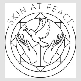 skinatpeace brand logo for skinatpeace.com