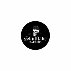 skullfadebarbers brand logo for skullfadebarbers.com