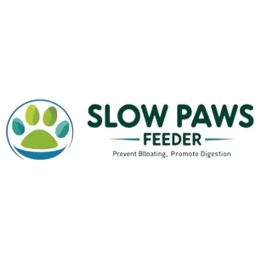 slowpawsfeeder brand logo for slowpawsfeeder.com