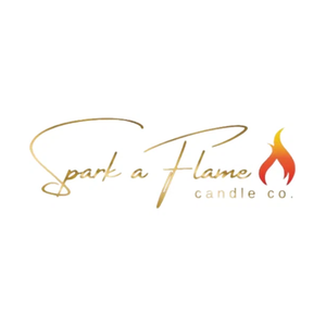 sparkaflamecandles brand logo for sparkaflamecandles.com