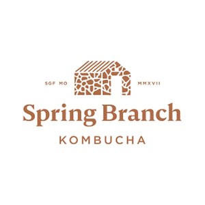 springbranchkombucha brand logo for springbranchkombucha.com