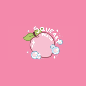 squeakypeachsoap brand logo for squeakypeachsoap.com