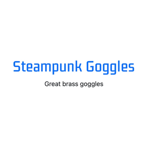 steampunkgoggles brand logo for steampunkgoggles.com
