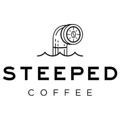 steepedcoffee brand logo for steepedcoffee.com
