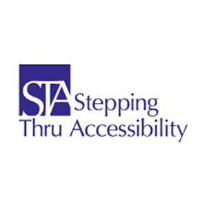 steppingthruaccessibility brand logo for steppingthruaccessibility.com