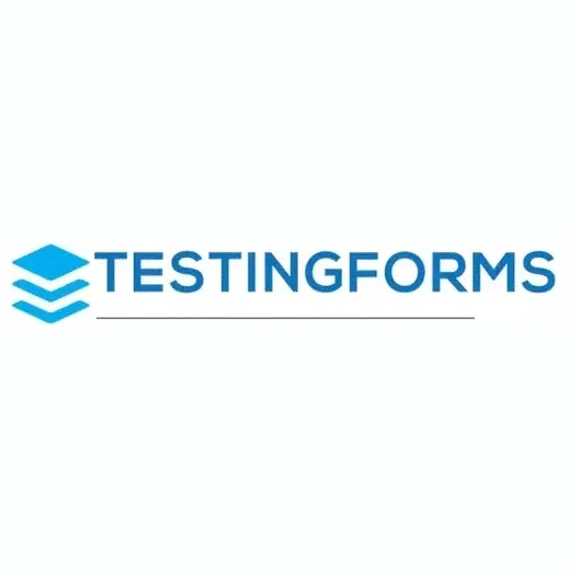 Testingforms brand logo for store.testingforms.com