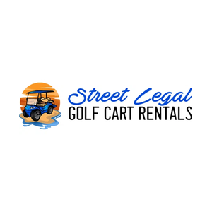 streetlegalgolfcartrentals brand logo for streetlegalgolfcartrentals.com