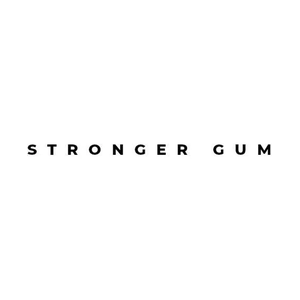 strongergum brand logo for strongergum.com