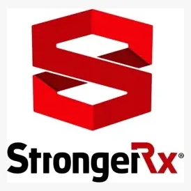 strongerrx brand logo for strongerrx.com