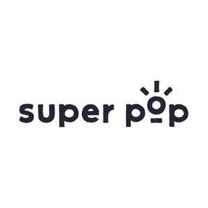 superpopsnacks brand logo for superpopsnacks.com