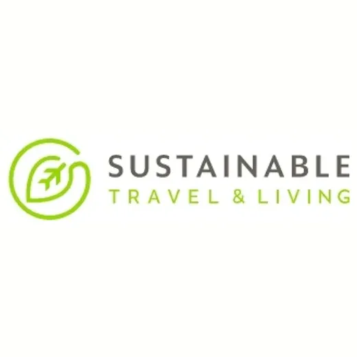 sustainabletravelandliving brand logo for sustainabletravelandliving.com