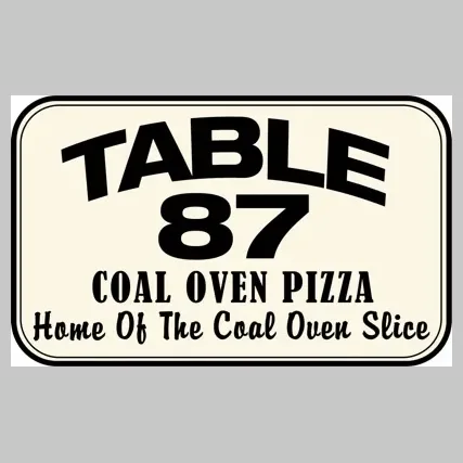 table87 brand logo for table87.com