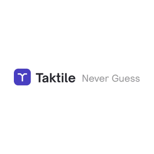 taktile brand logo for taktile.com
