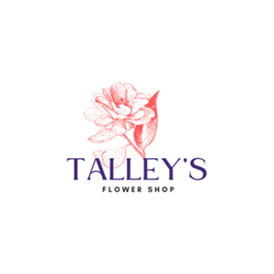 talleysflowershop brand logo for talleysflowershop.com