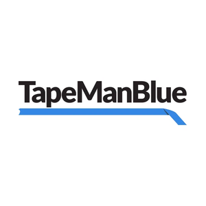 tapemanblue brand logo for tapemanblue.com
