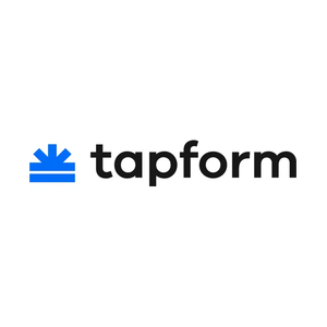 tapform brand logo for tapform.com