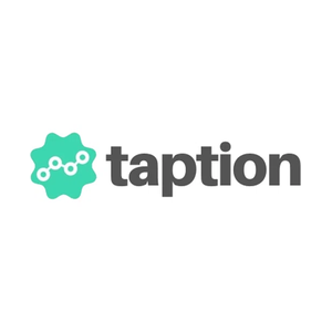 taption.com/en-US brand logo for taption.com